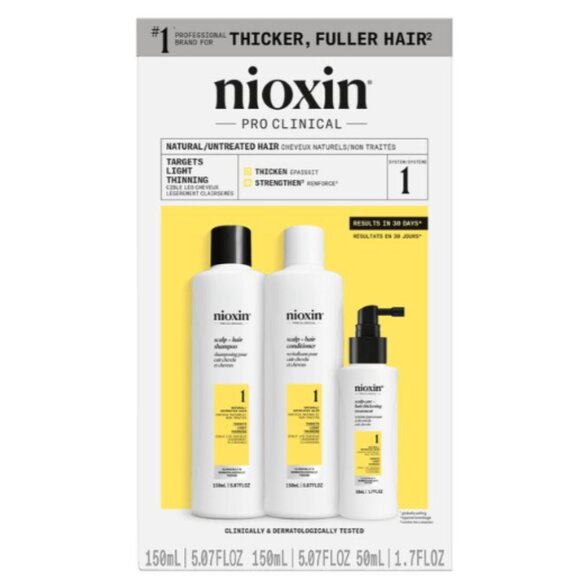 Nioxin System Trial Kit 1, Cleanser, Scalp Therapy, Scalp Treatment - Picture 1 of 3